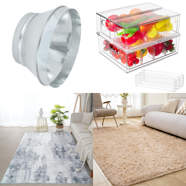 Source photograph for Pallet – Homeware – Rugs, Fridge Organizers, Mixing Bowls, Kitchen Knives, Curtain Rods