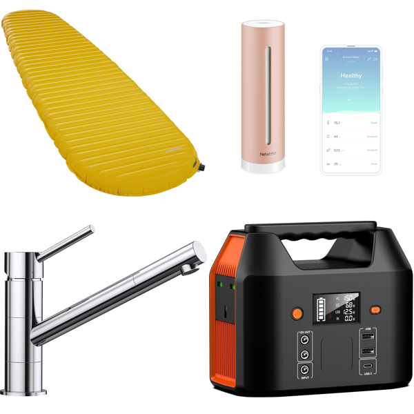 Source photograph for Pallet – Mixed Goods – Outdoor Gear, Kitchen Taps, Power Tools, Smart Appliances