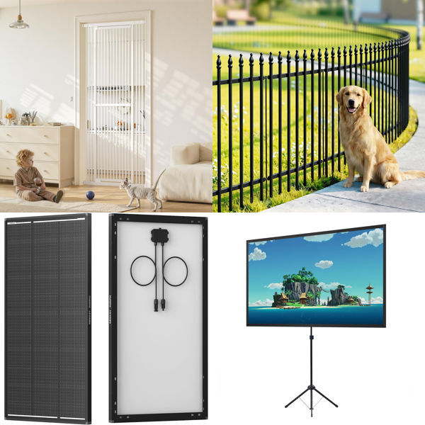 Source photograph for Pallet – Garden & Work Equipment – Fence Panels, Solar Panels, Vacuum Cleaners, Projector Screens, Whiteboards