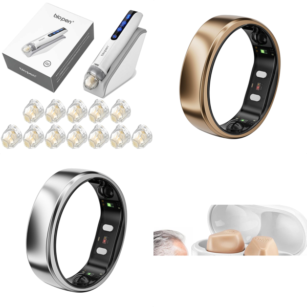 Source photograph for Pallet – Mixed Consumer Electronics – Smart Rings, Skincare Pens, Gaming Controllers, Karaoke Systems
