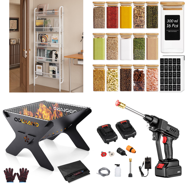 Source photograph for Pallet – Home Goods – Storage Shelves, Camping Fire Pits, Spice Jars, Pressure Washers