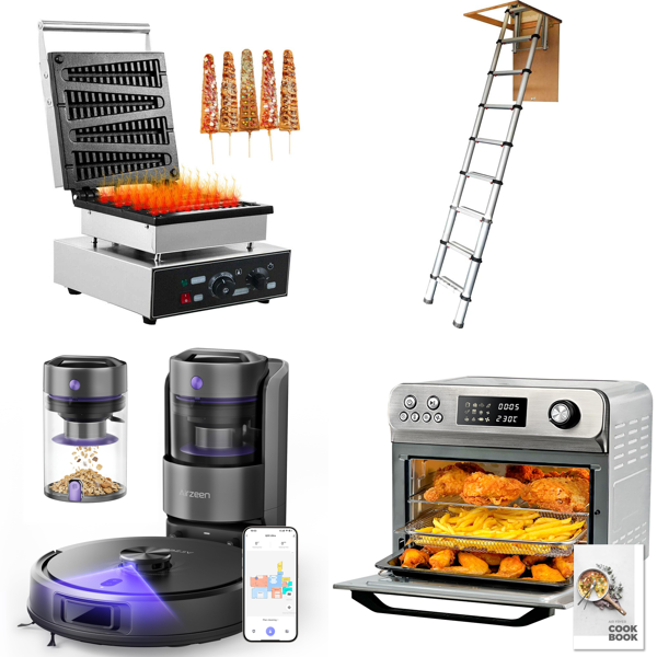 Source photograph for Pallet – Kitchen Appliances, Electronics – Robot Vacuums, Air Fryers, Television, Stand Mixers