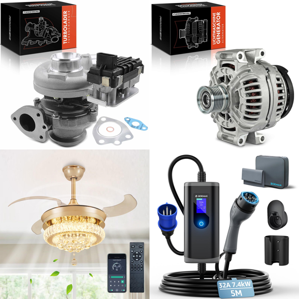 Source photograph for Pallet – Automotive Parts – Turbochargers, Alternators, Fuel Pumps, Electric Vehicle Chargers