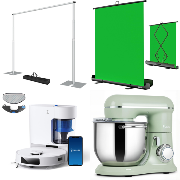 Source photograph for Pallet – Mixed Home, Event & Commercial Equipment – Vacuum Cleaners, Mixers, Pressure Washers, Electric Clothes Dryers