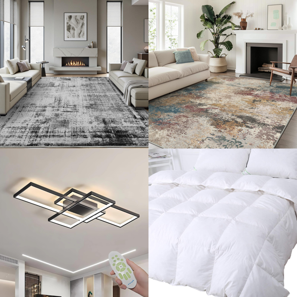 Source photograph for Pallet – Home & Garden – Rugs, Ceiling Lights, Duvets, Folding Utility Carts