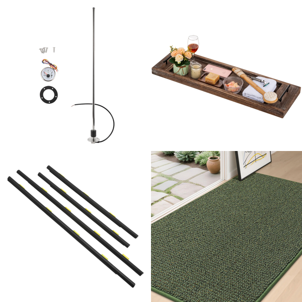 Source photograph for Pallet – Mixed Home & Leisure Products – Vehicle Parts, Bath Accessories, Doormats, Kitchen Mats