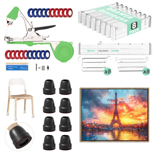 Source photograph for Pallet – Mixed Home & Garden Goods – Christmas Baubles, Furniture Covers, Shoes, Storage Organizers