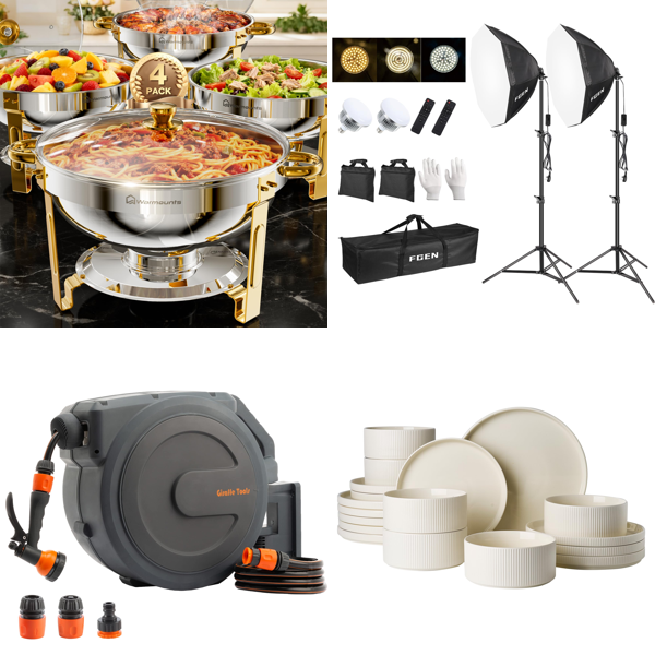 Source photograph for Pallet – Home & Garden – Dinnerware Sets, Garden Hose Reels, Lighting, Rugs, Ladders
