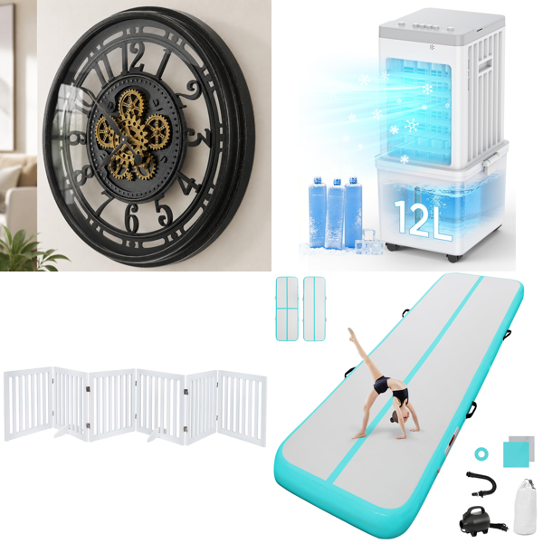 Source photograph for Pallet – Home, Garden Equipment – Air Coolers, Ceiling Fans, Adjustable Desks, Dog Gates