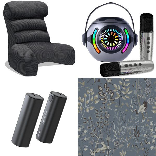 Source photograph for Pallet – Home Essentials – Reading Pillows, Electric Hand Warmers, Karaoke Machines, Self-Adhesive Wallpaper, Kitchen Scales