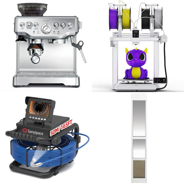 Source photograph for Pallet – Electronics & Appliances – 3D Printer, Coffee Machine, Inspection Camera, Air Fryer, Juicer