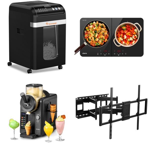 Source photograph for Pallet – Home Appliances – Paper Shredder, Ice Cream Maker, Induction Hob, Cooker Hood