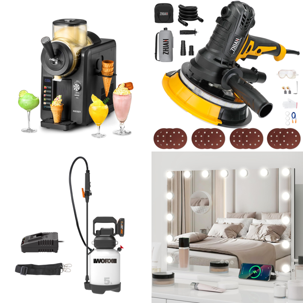 Source photograph for Pallet – Mixed Home & Garden – Ice Cream Makers, Vanity Mirrors, Toilet Seats, Garden Tools
