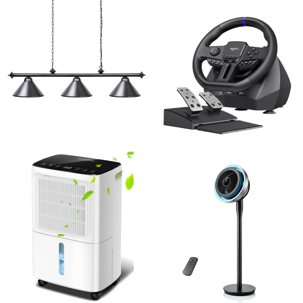 Source photograph for Pallet – Home Furnishings – Dehumidifiers, Fans, Light Fixtures, Rugs, Stand Mixer, Coat Rack