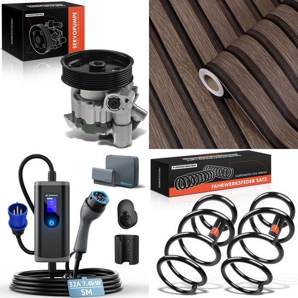 Source photograph for Pallet – Mixed Goods – Automotive Parts, EV Charger, Shoes, Wallpaper