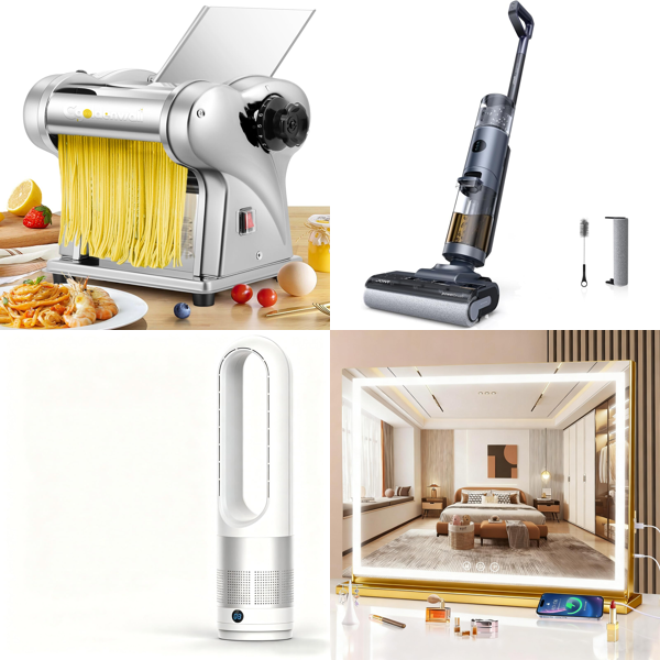 Source photograph for Pallet – Home Appliances – Robot Vacuums, Fans, Vanity Mirrors, Lighting