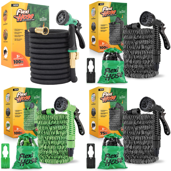 Source photograph for Pallet – Garden Watering – Expandable Hoses, Spray Nozzles, Brass Fittings