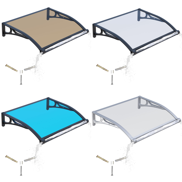 Source photograph for Pallet – Door Canopies – Polycarbonate Awnings, Aluminium Brackets, Drainage, UV and Snow Protection