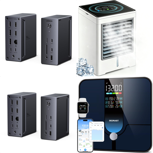 Source photograph for Pallet – Mixed Electronics & Home Goods – Laptop Docks, Network Switches, Handheld Vacuums, TV Headphones