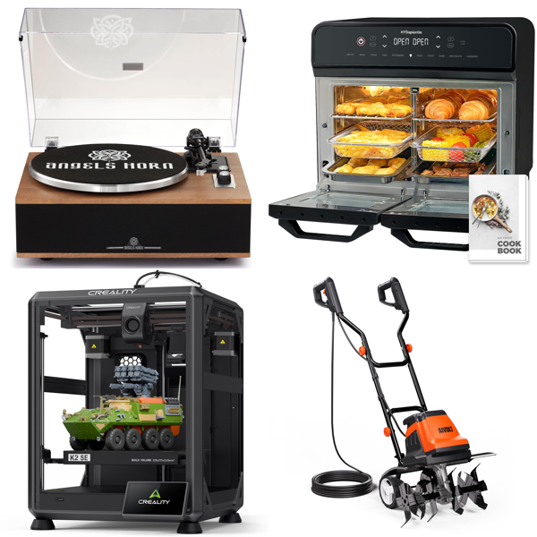 Source photograph for Pallet – Kitchen & Garden Appliances – 3D Printer, Air Fryers, Induction Hobs, Garden Tiller, Microwave