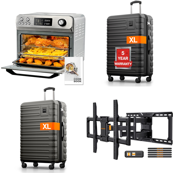 Source photograph for Pallet – Mixed Kitchen, Travel & Pet Goods – Air Fryers, Suitcases, TV Brackets, Dog Steps