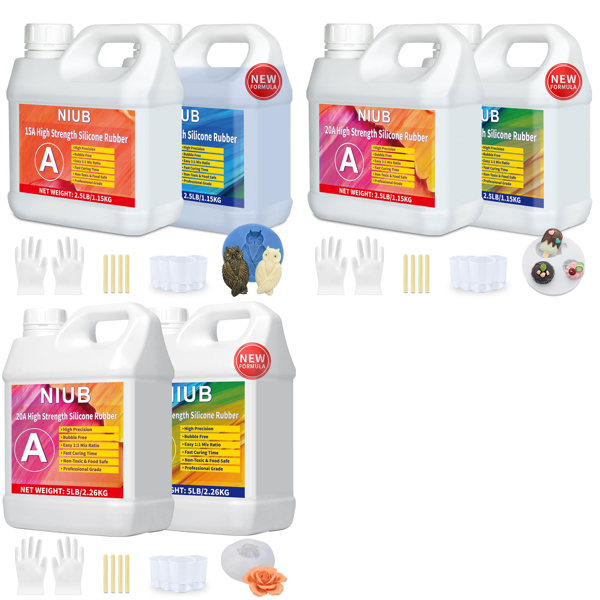 Source photograph for Pallet – Silicone Mould Making Kits – Mould Making Silicone Rubber, 2L, 80oz, 160oz Kits