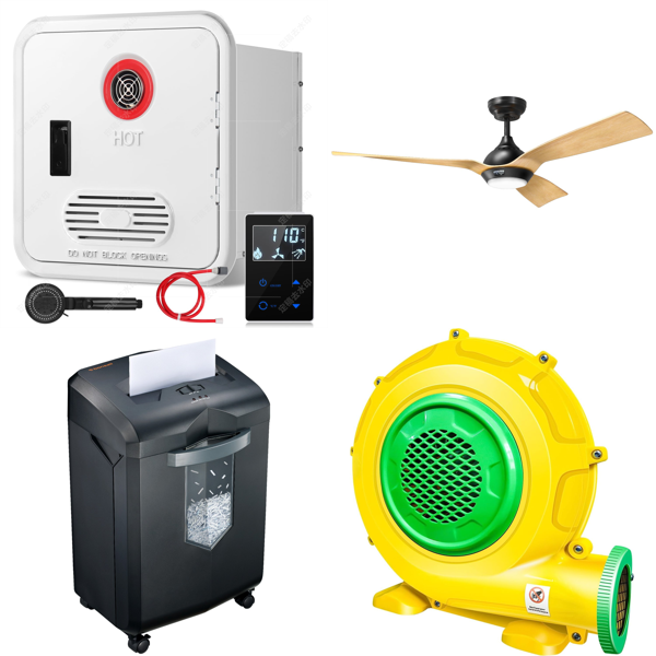 Source photograph for Pallet – Home Equipment – Water Heaters, Paper Shredders, Fans, Rugs, Vacuum Cleaners