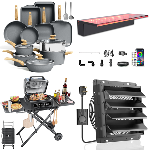 Source photograph for Pallet – Mixed Goods – Fans, Cookware, Mattresses, Medical Supports, Keyboard Pianos