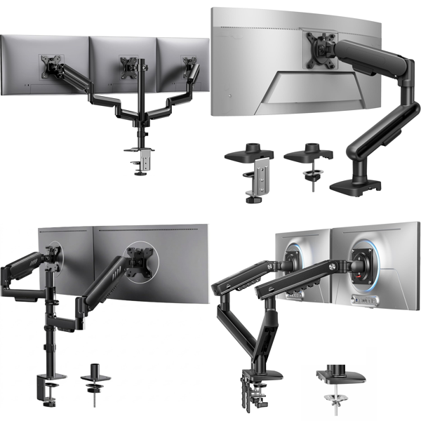 Source photograph for Pallet – Monitor Mounts – Single, Dual, Triple Arms, Desk Stands, VESA Mounts