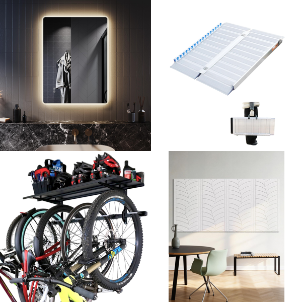 Source photograph for Pallet – Home Equipment – Mirrors, Storage Racks, Ramps, Wall Panels, Clothing Rails, Step Ladders