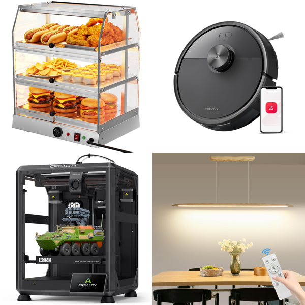 Source photograph for Pallet – Mixed Goods – Commercial Kitchen Equipment, 3D Printer, Robot Vacuum, Lighting