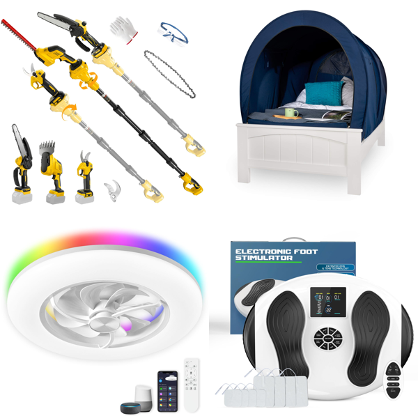 Source photograph for Pallet – Home Appliances & Tools – Electric Saws, Shears, Foot Massagers, Air Fryers, Stand Mixers