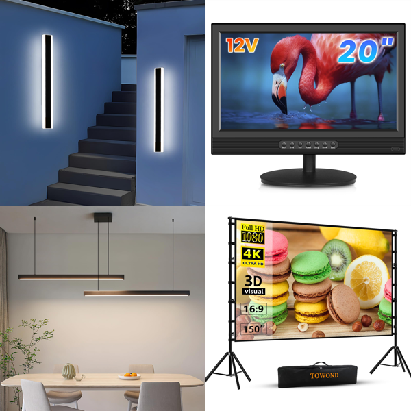 Source photograph for Pallet – Lighting, Electronics, Garden – Wall Lights, Pendant Lights, Television, Projection Screen