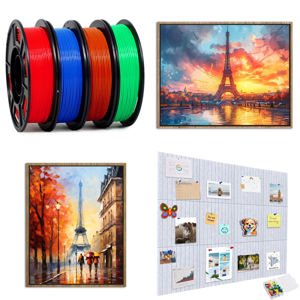 Source photograph for Pallet – Mixed Goods – 3D Filaments, Wall Decor, Bulletin Boards, Cleaning Tools, Sunglasses