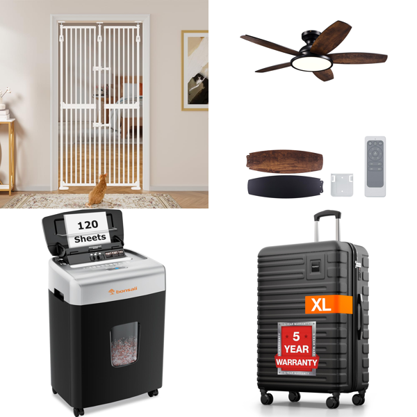 Source photograph for Pallet – Home Products – Pet Gates, Paper Shredders, Suitcases, Decorative Panels