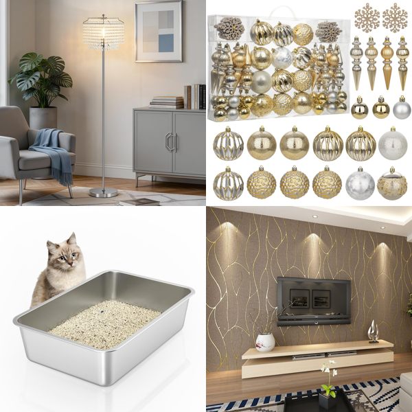 Source photograph for Pallet – Home Décor – Wallpaper, Floor Lamps, Cat Litter Trays, Christmas Decorations