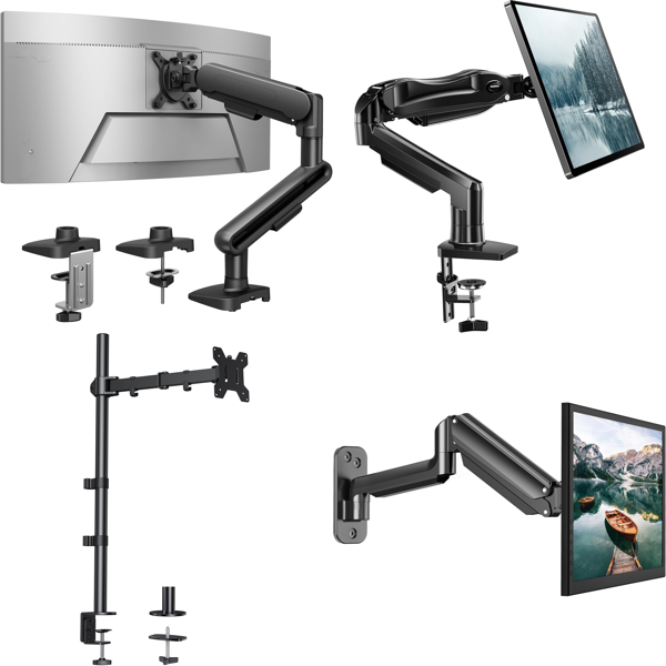 Source photograph for Pallet – Computer Monitor Mounts – Single Arms, Dual Stands, Desk Mounts, Wall Mounts