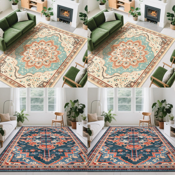 Source photograph for Pallet – Rugs – Washable Rugs, Vintage Designs, Boho Patterns, Non-Slip Backings