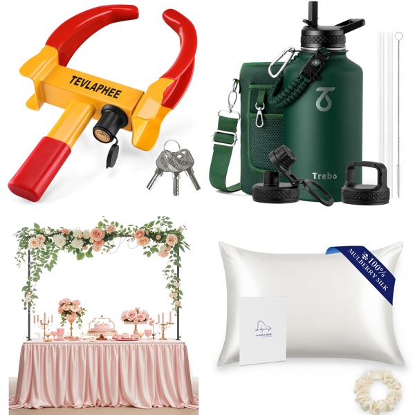 Source photograph for Pallet – Mixed Home & Leisure – Curtains, Insulated Bottles, Spice Grinders, Bread Bins, Wheel Locks