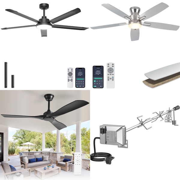 Source photograph for Pallet – Ceiling Fans – Fans With Lights, Remote Controls, App Control