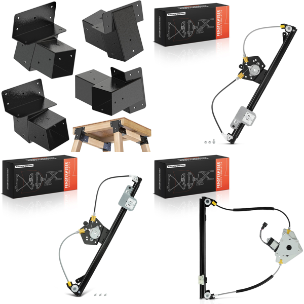 Source photograph for Pallet – Automotive Parts & Garden Tools – Electric Window Regulators, Lawn Aerator, Smart Scale, Swing Bracket