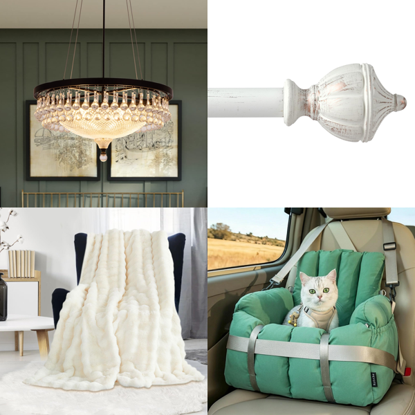 Source photograph for Pallet – Home Comfort – Chandeliers, Blankets, Curtain Poles, Pet Car Seat Beds, Solar Lanterns