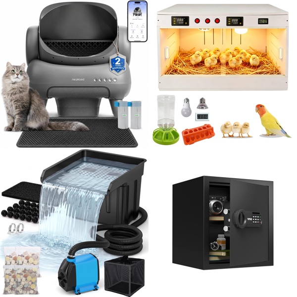 Source photograph for Pallet – Mixed Home & Garden – Cat Litter Box, Pond Pump, Safes, Aquarium Lights