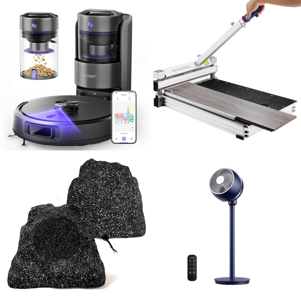 Source photograph for Pallet – Home & Garden – Robot Vacuums, Fans, Grills, Projector Screens