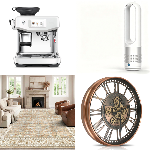 Source photograph for Pallet – Home Goods – Coffee Machines, Rugs, Fans, Clocks, Garden Trolleys