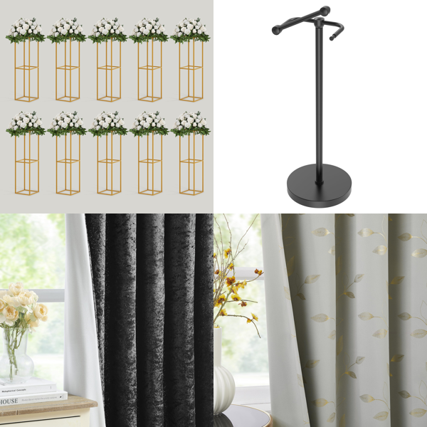 Source photograph for Pallet – Home Decor – Blackout Curtains, Curtain Rods, Toilet Roll Holders, Metal Flower Stands