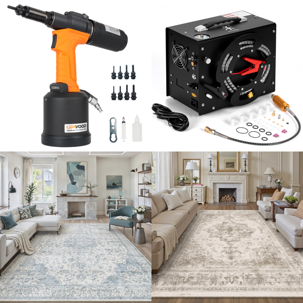 Source photograph for Pallet – Garden & Industrial Equipment – Pneumatic Tools, Compressors, Leaf Blowers, Strimmers