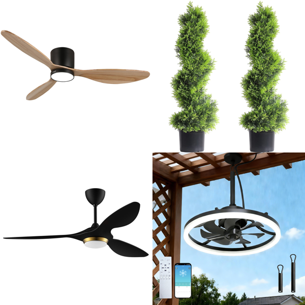 Source photograph for Pallet – Home Equipment – Smart Ceiling Fans, Mattress Toppers, Garden Carts