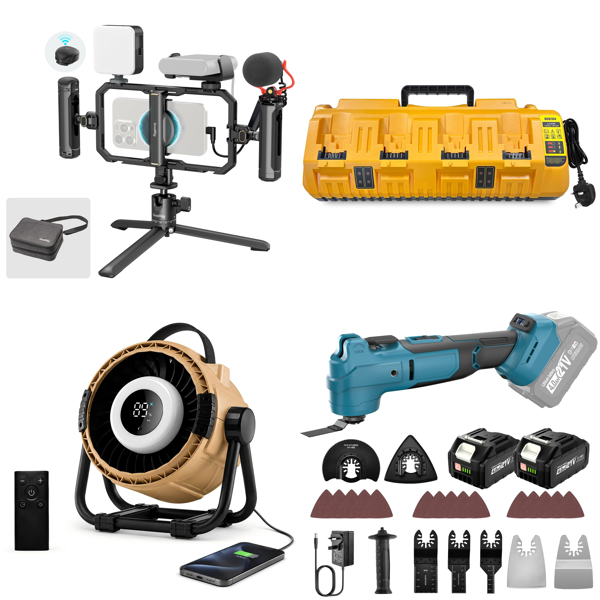 Source photograph for Pallet – Mixed Equipment – Multi Tools, Portable Air Coolers, Photography Lighting, Kitchen Taps