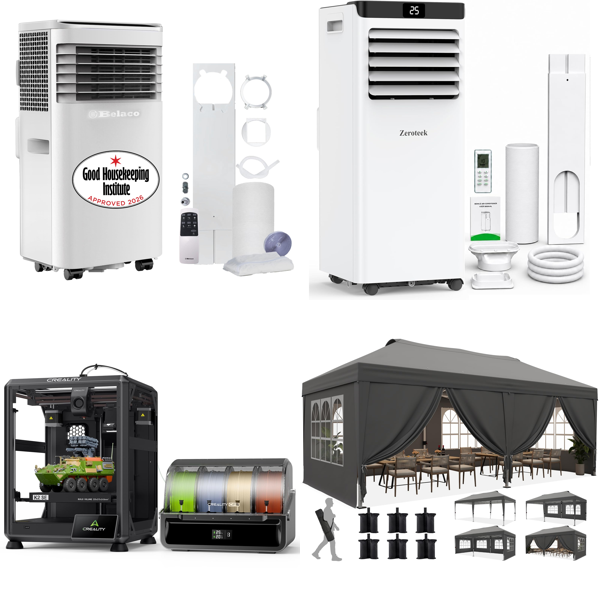 Source photograph for Pallet – Climate & Catering Equipment – Portable Air Conditioners, 3D Printer, Chafing Dish